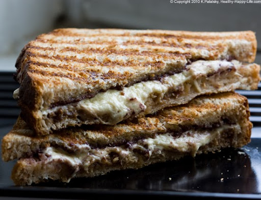 Black-and-white-panini-olive-cheese